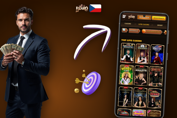 Okno s průběhem automatické aktualizace Lizaro Casino desktop klienta na obrazovce