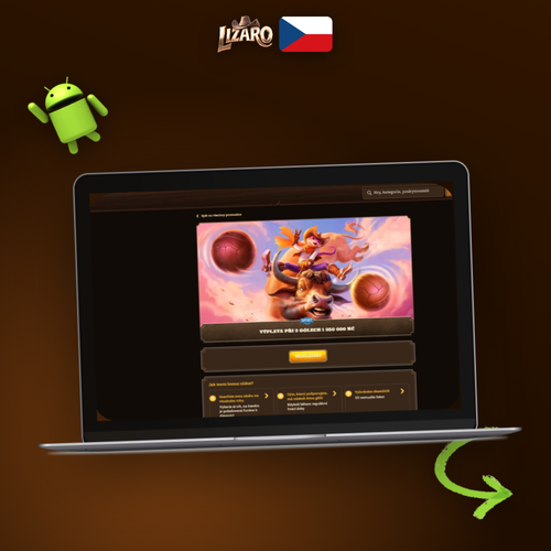 Hráč u notebooku soustředěně plánuje strategii výhry v Lizaro Casino