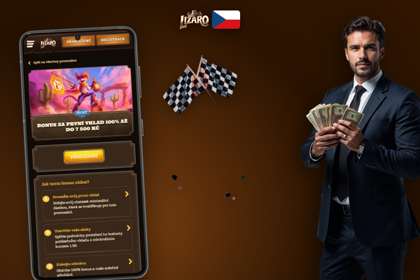 Zadejte promo kód při registraci v Lizaro Casino a aktivujte bonus za registraci