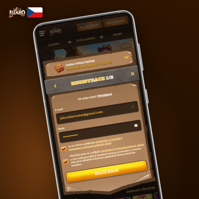 Ikona rychlého přihlášení přes sociální síť pro registraci v Lizaro Casino jedním klikem
